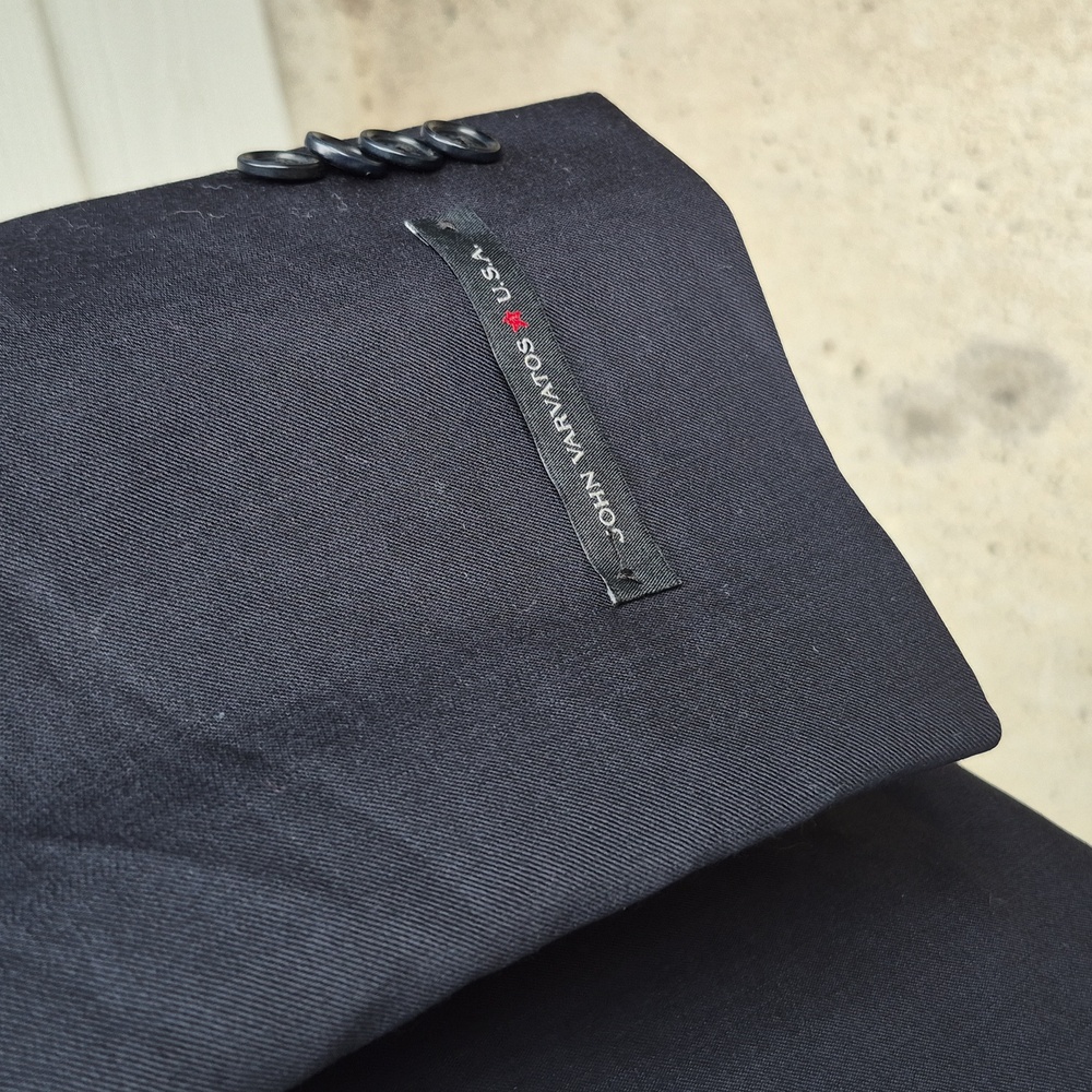 John Varvatos Recent Canada Solid Dark Navy Wool … - image 3